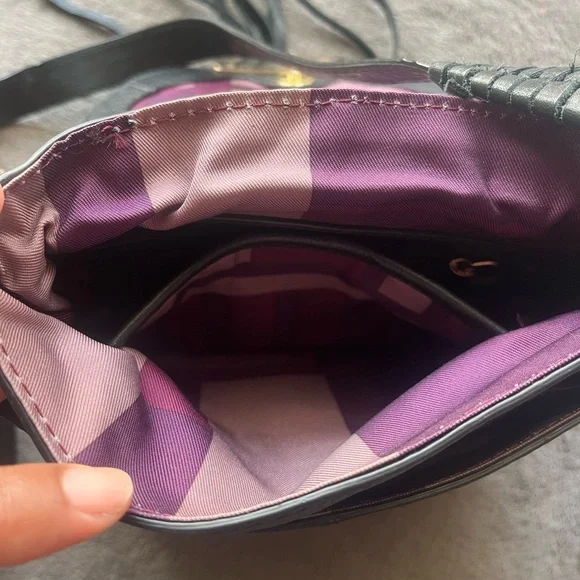 Kooba Black Leather Crossbody Bag with fringe tassel - Picture 6 of 11